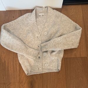 Topshop Heather Gray Button-Up Cardigan